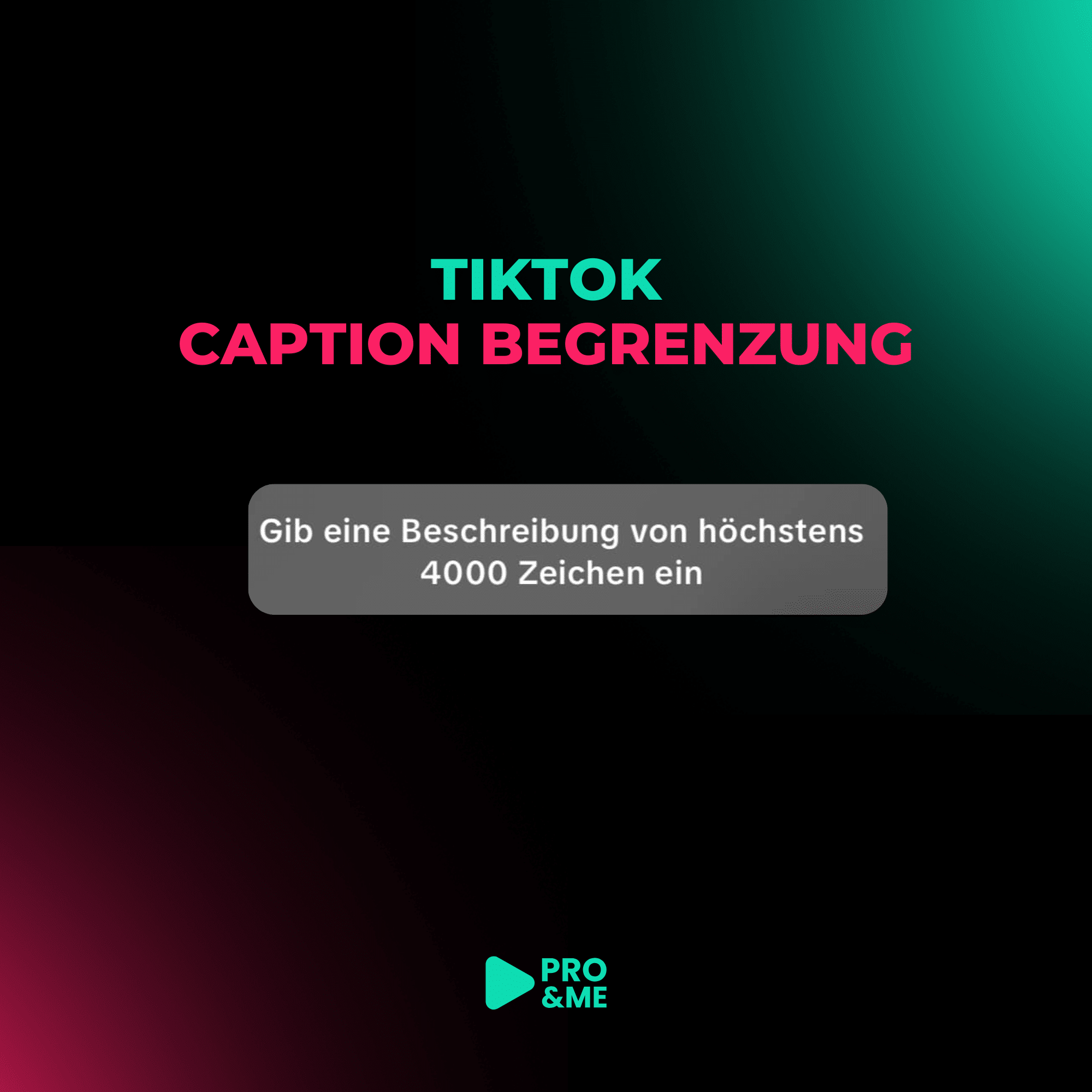 tiktok caption begrenzung
